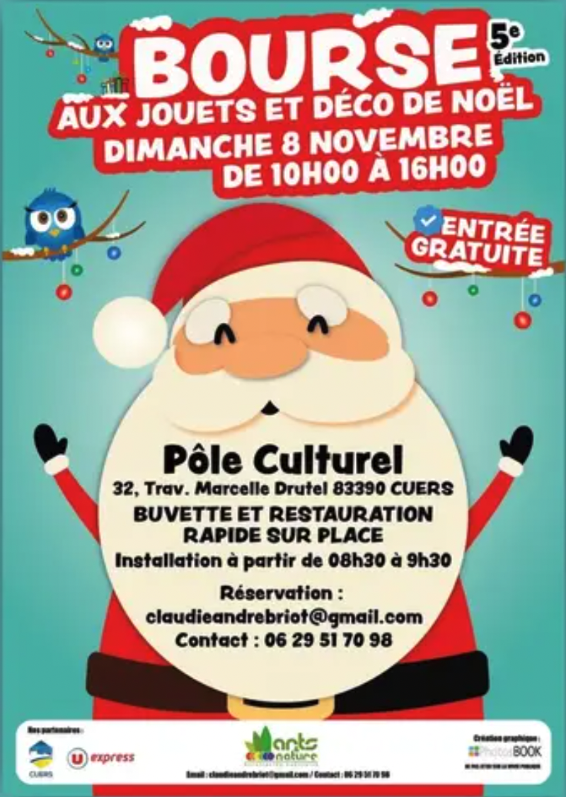 Bourse aux Jouets et déco de Noël 2026 - 5ê édition à Cuers