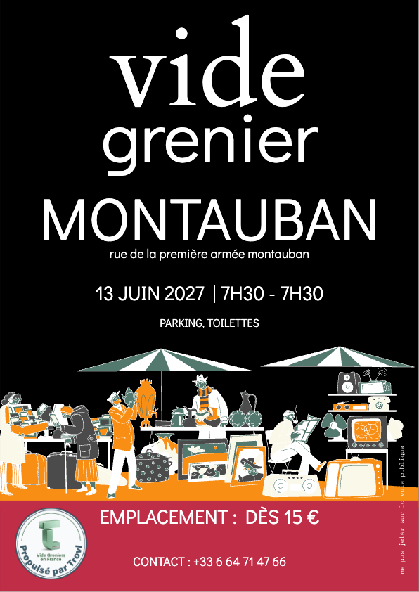 Grand vide grenier parking Leclerc Brico