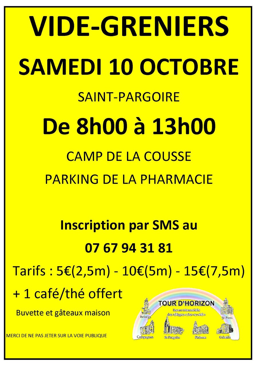 Vide-grenier d'été | Saint-Pargoire