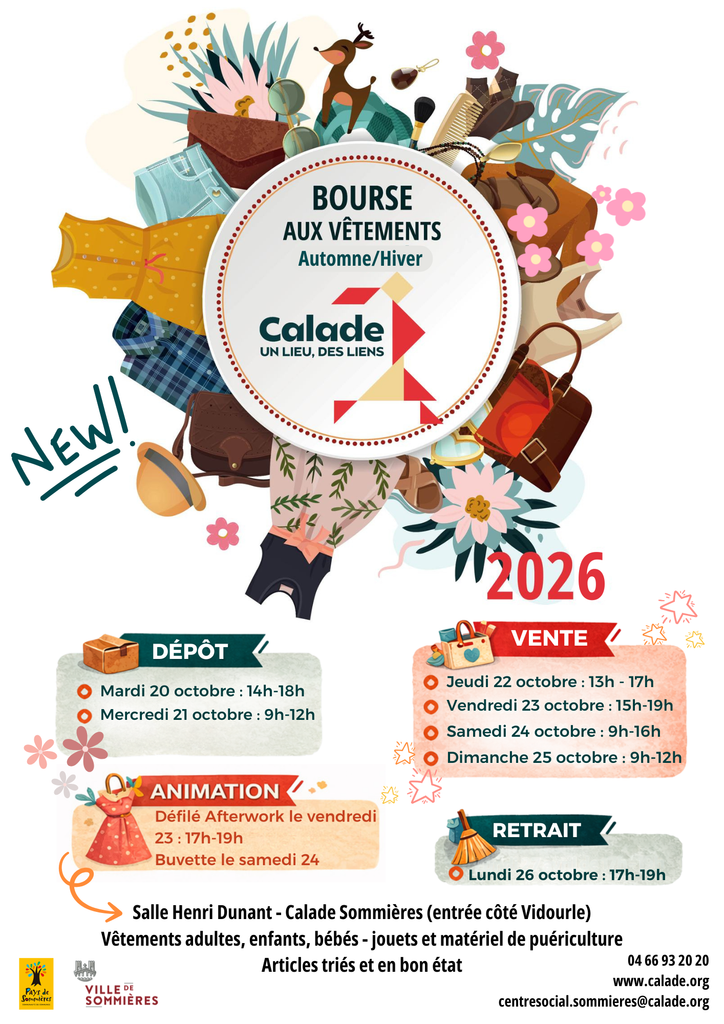 La Bourse aux Vêtements – Automne/Hiver 2026 à Sommières