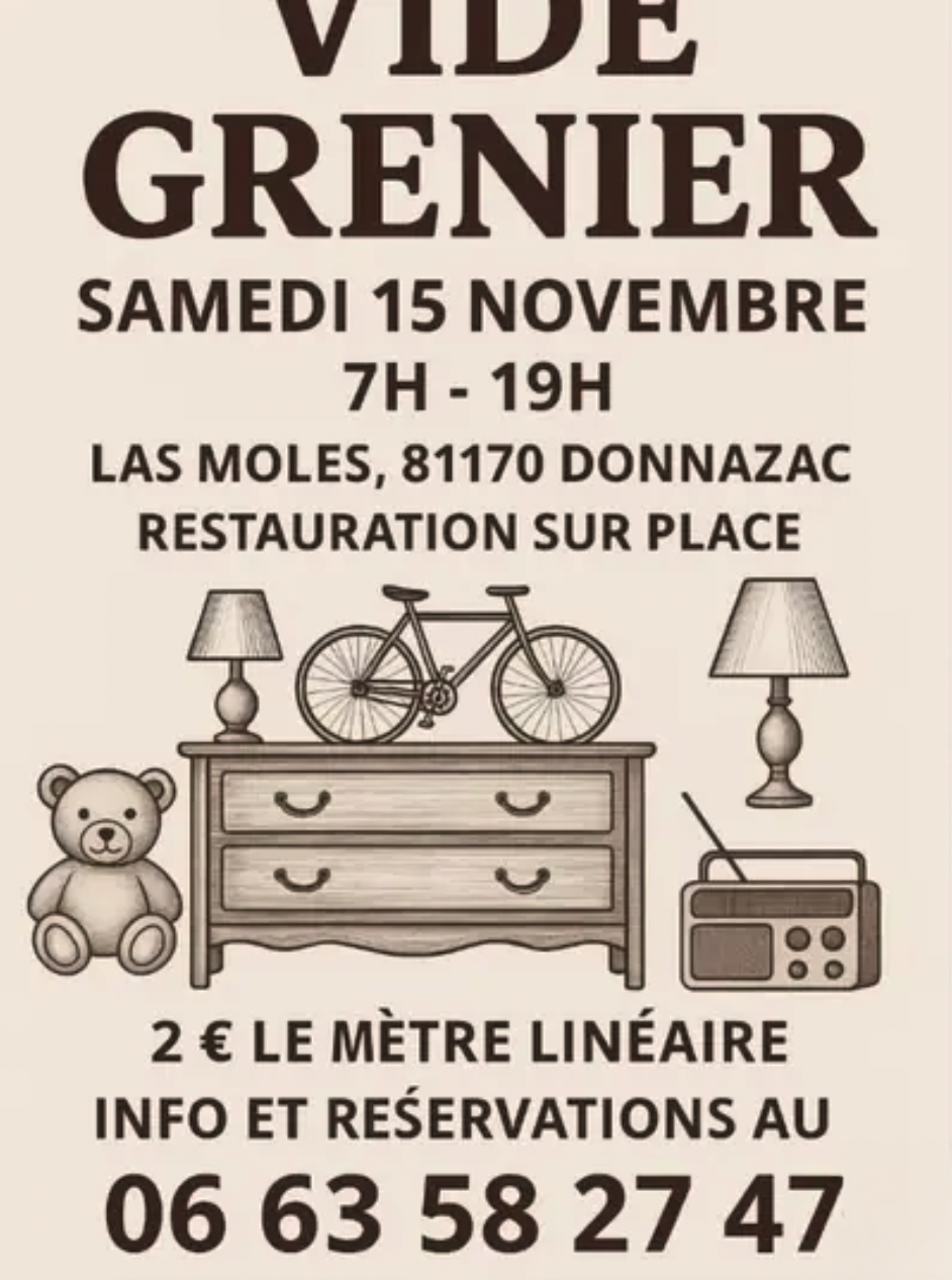 Vide grenier Ô HangarD à Donnazac