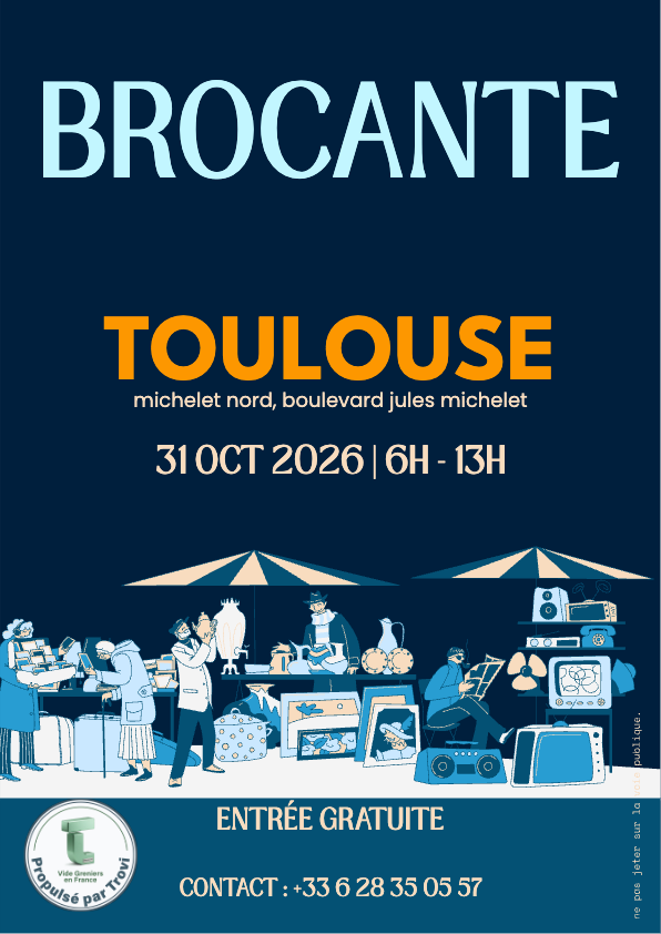 Brocante marché aux puces Saint-Aubin à Toulouse