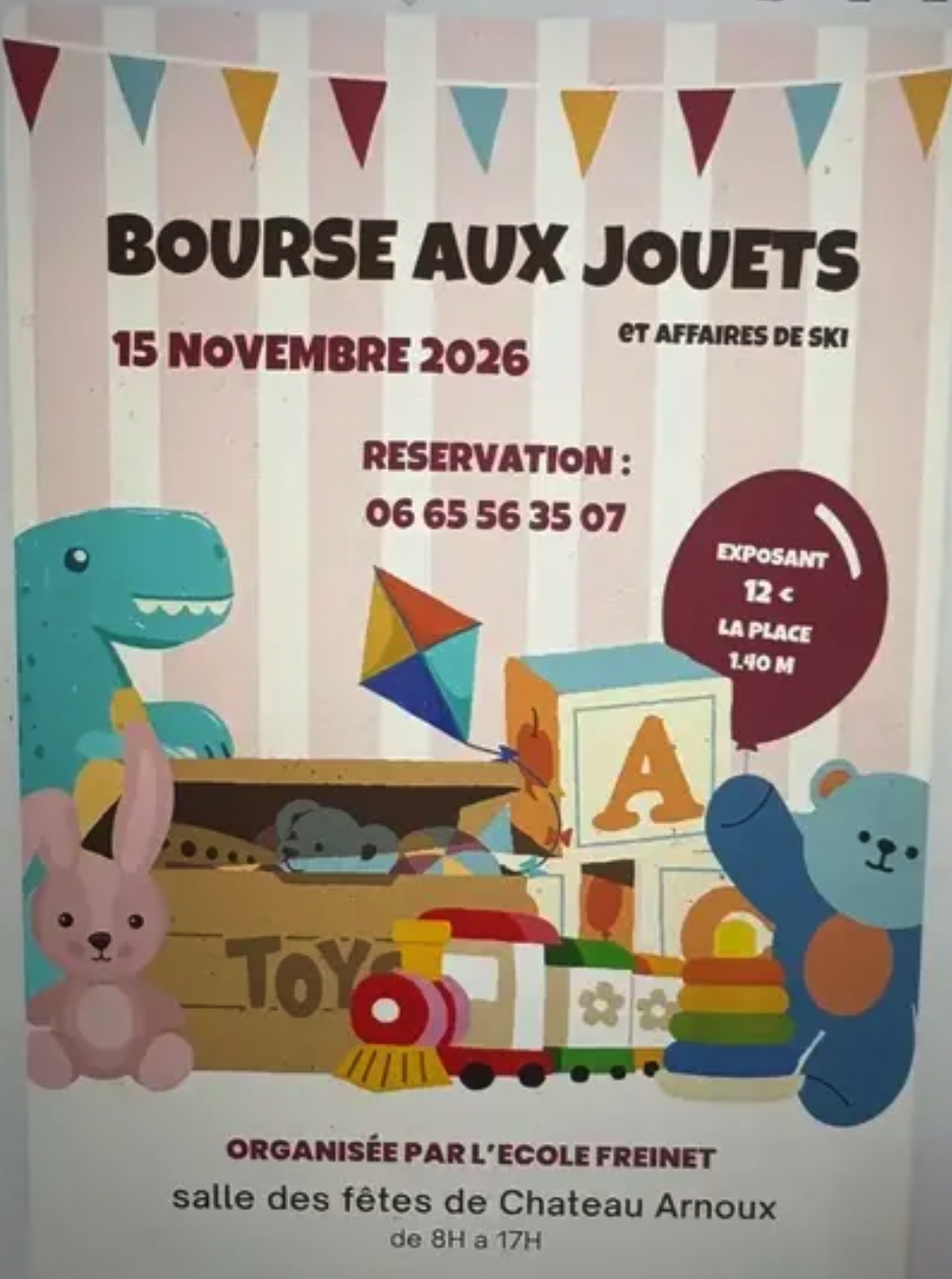Bourse aux jouets et aux skis à Château-Arnoux-Saint-Auban