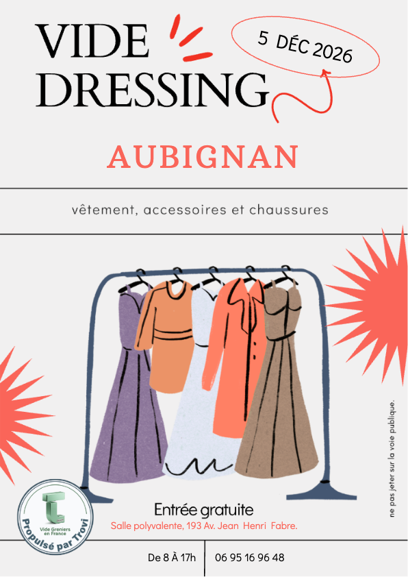 Vide dressing au profit du "Téléthon" à Aubignan