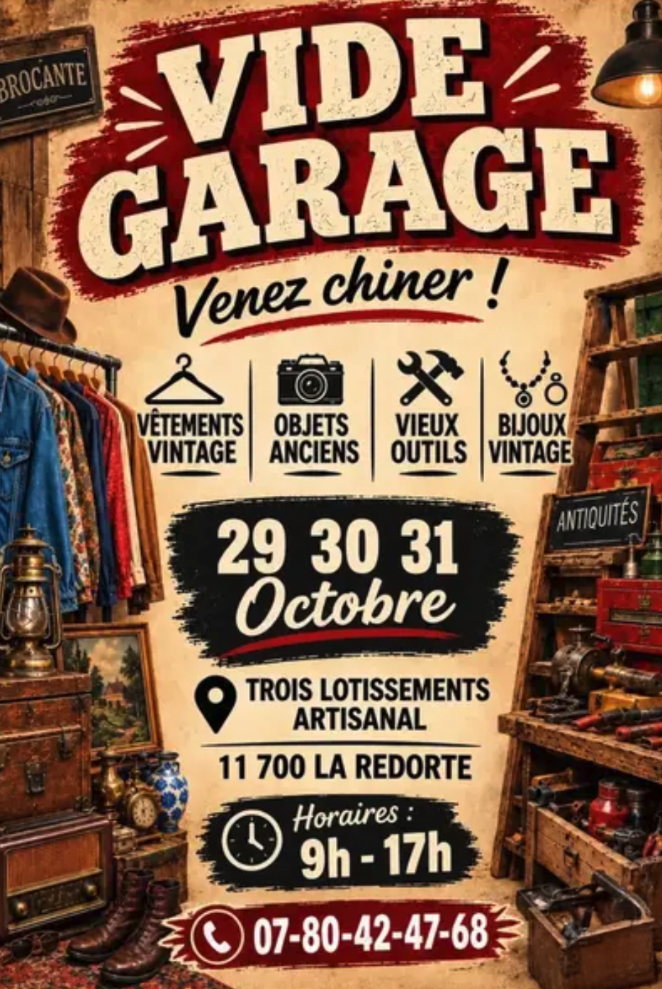 Vide garage à La Redorte