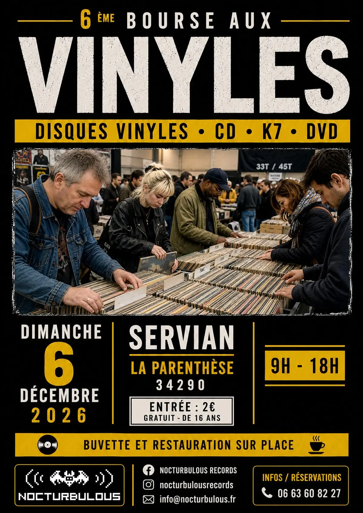 6ème Bourse aux Vinyles Nocturbulous Records à Servian