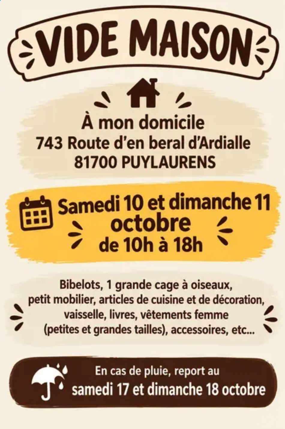 Vide Maison Puylaurens 81