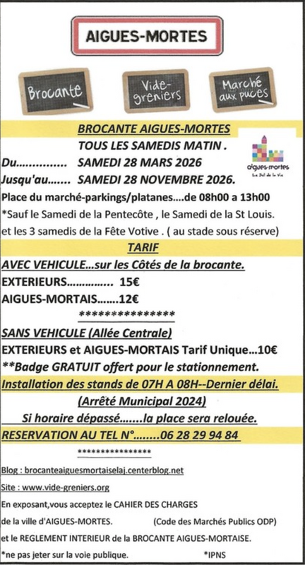 Brocante vide greniers et puces