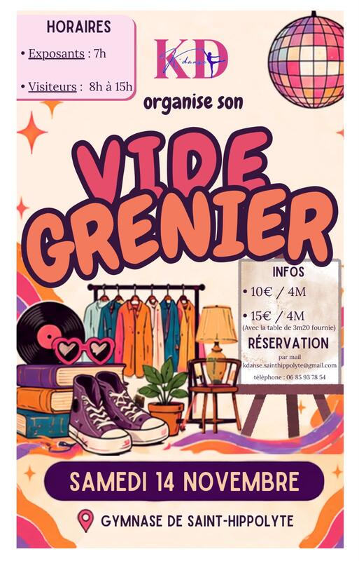 Vide Grenier K'Danse à Saint-Hippolyte