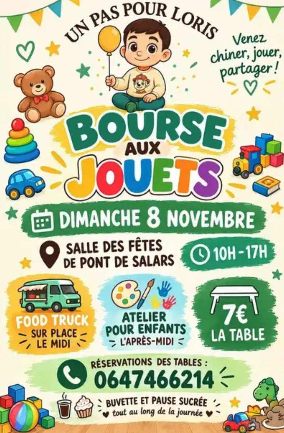 Bourse aux jouets à Pont-de-Salars