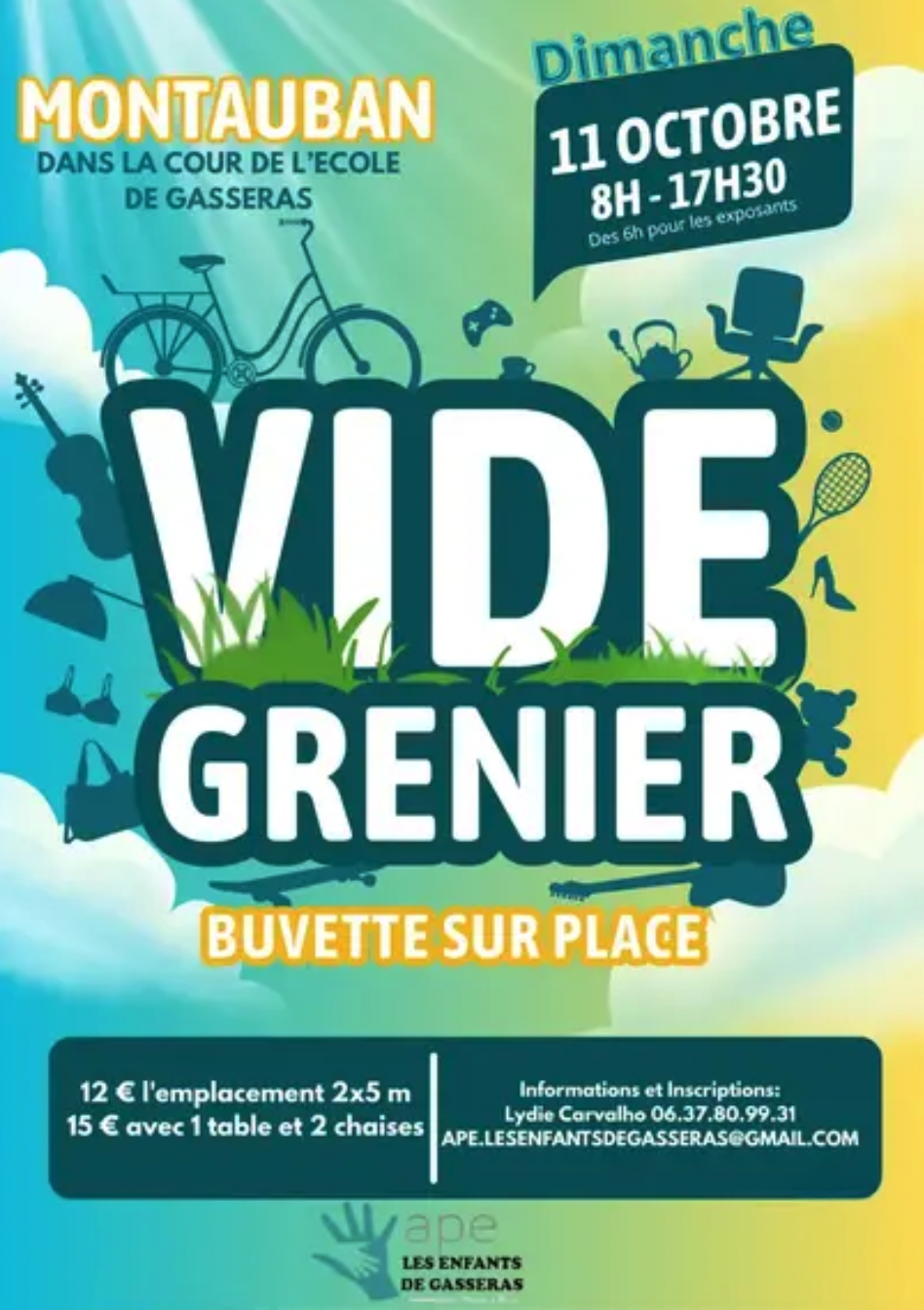Le vide grenier aux profits des enfants de Gasseras