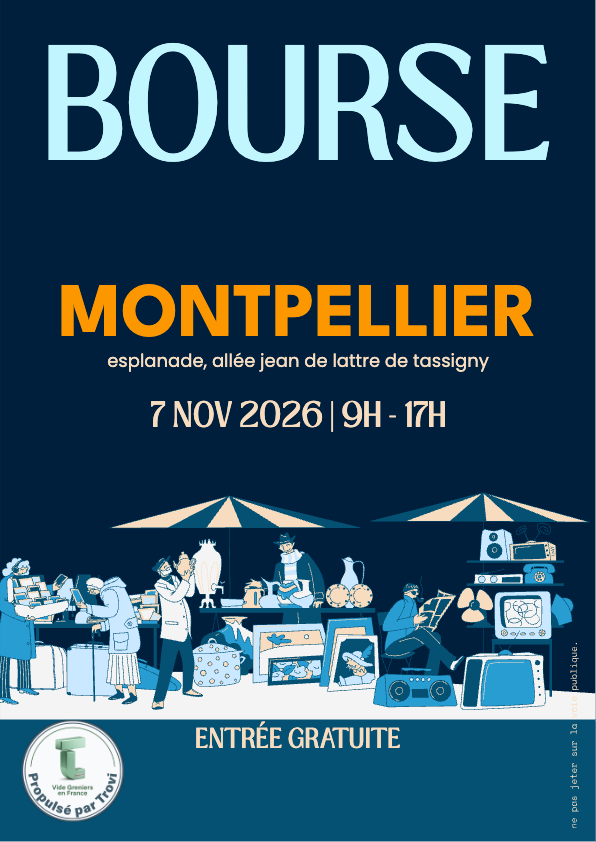 Marché aux livres à Montpellier