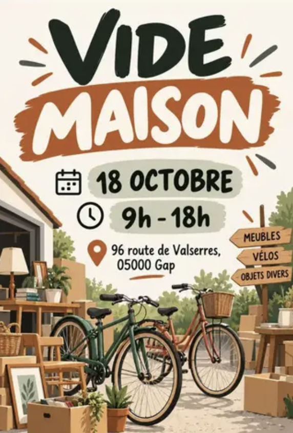 Vide maison à Gap