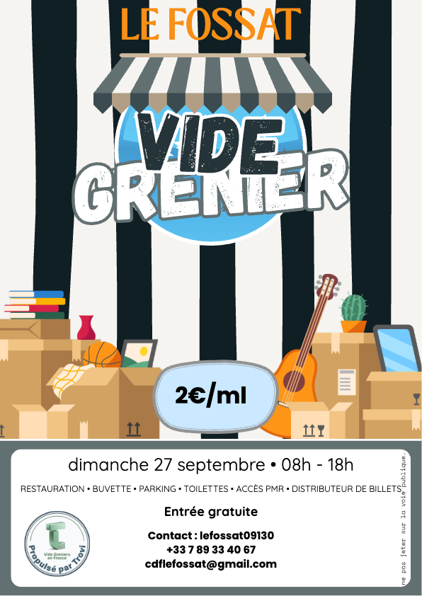 VIDE GRENIER à Le Fossat