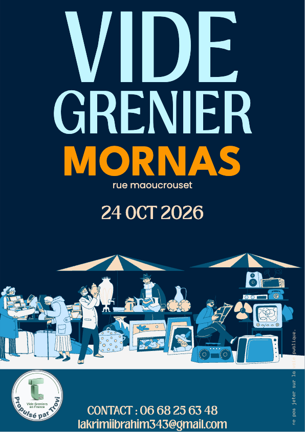 Marché aux puces à Mornas