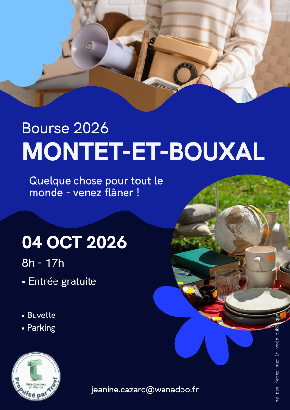 Grande braderie à Montet-et-Bouxal
