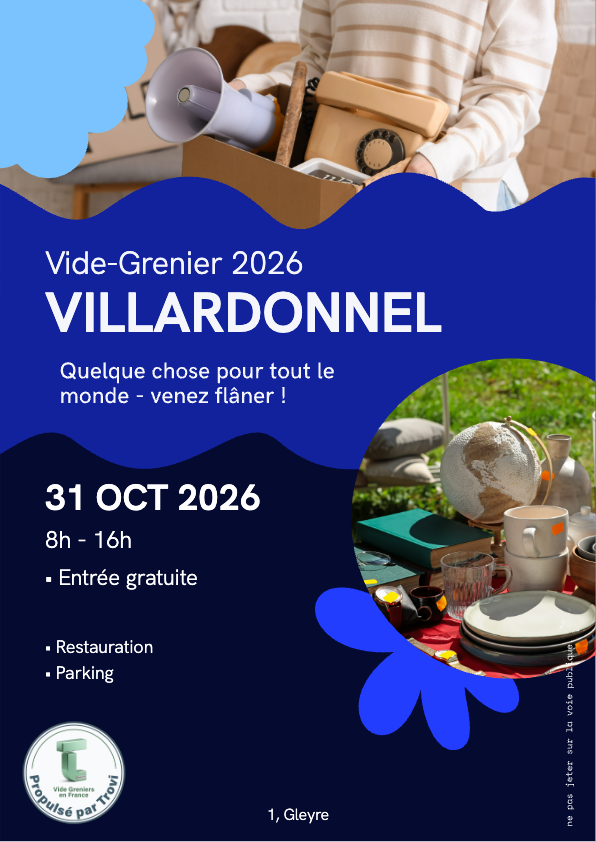 VIDE GRENIER DU DOMAINE DE GLEYRE à Villardonnel