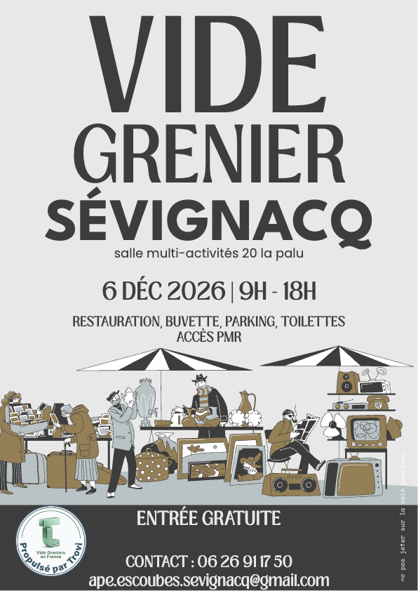 VIde grenier de l'APE Escoubès à Sévignacq