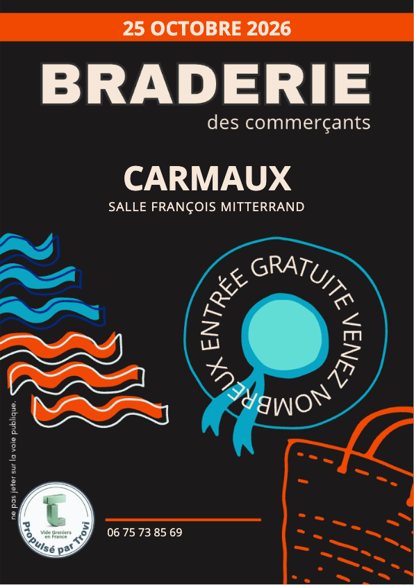 BRADERIE DU SECOURS POPULAIRE à Carmaux
