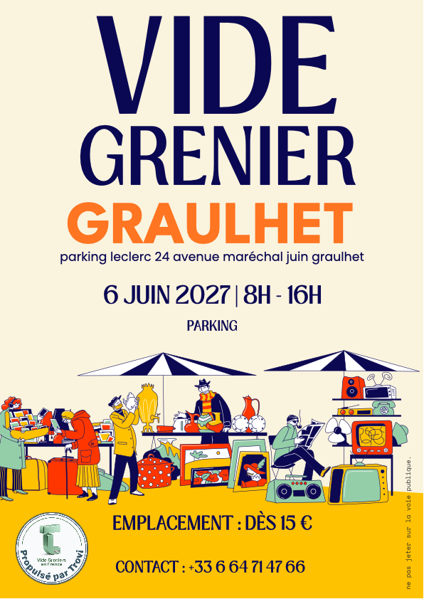 NOUVEAU Grand Vide Grenier parking Leclerc Graulhet