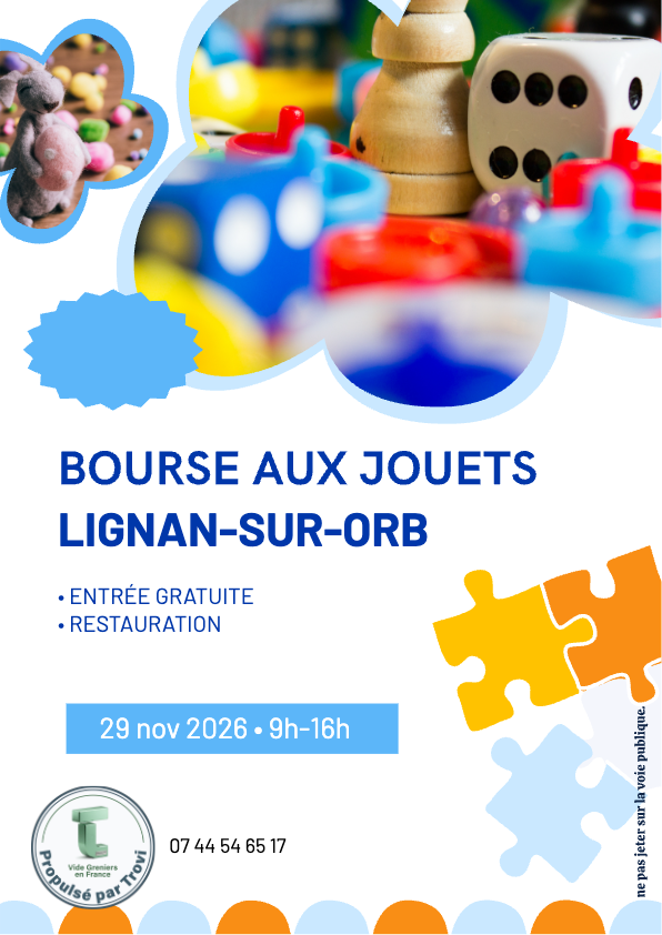 Bourse aux jouets vide poussette à Lignan-sur-Orb