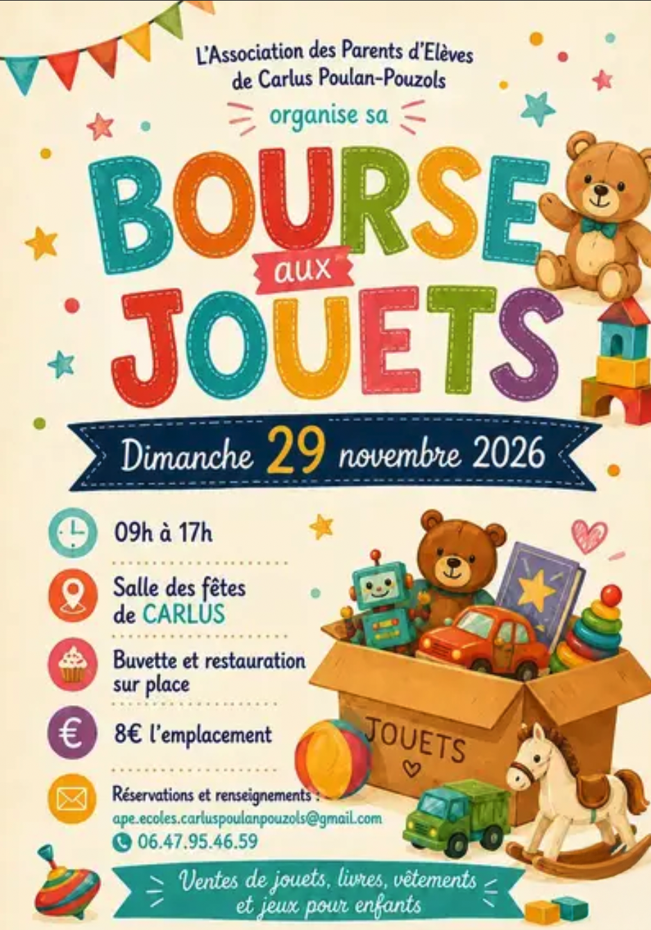 Bourse aux Jouets à Carlus