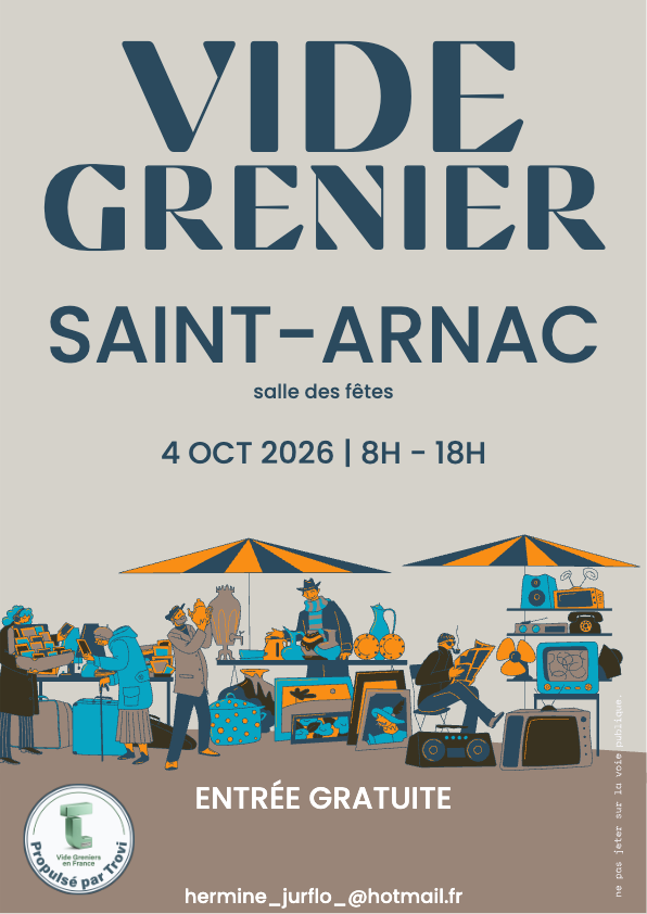 Vide grenier à Saint-Arnac
