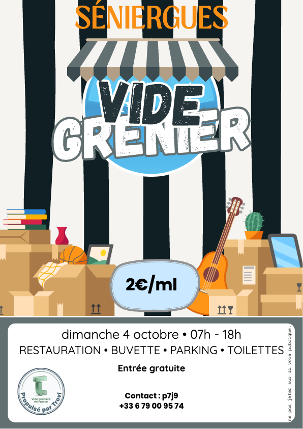 Vide grenier brocante à Séniergues