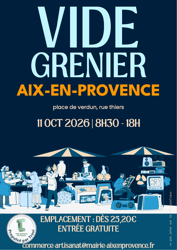 Vide grenier à Aix-en-Provence