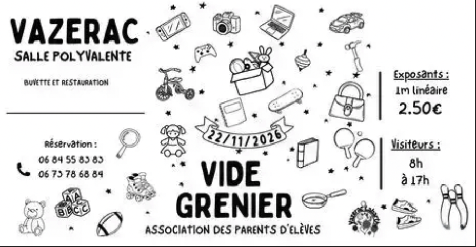 Vide grenier de l'APE à Vazerac