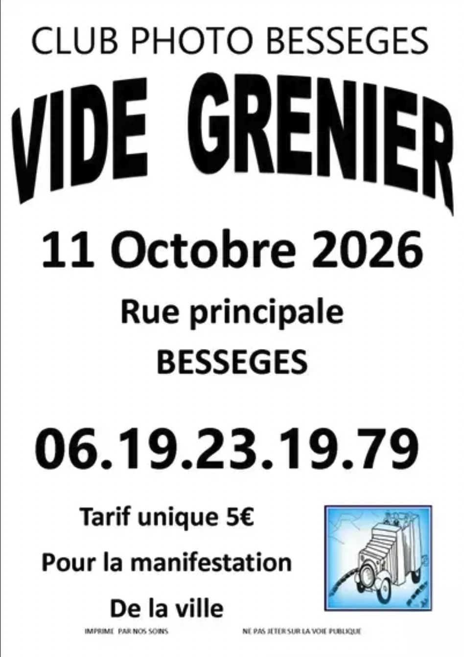 Vide grenier à Bessèges