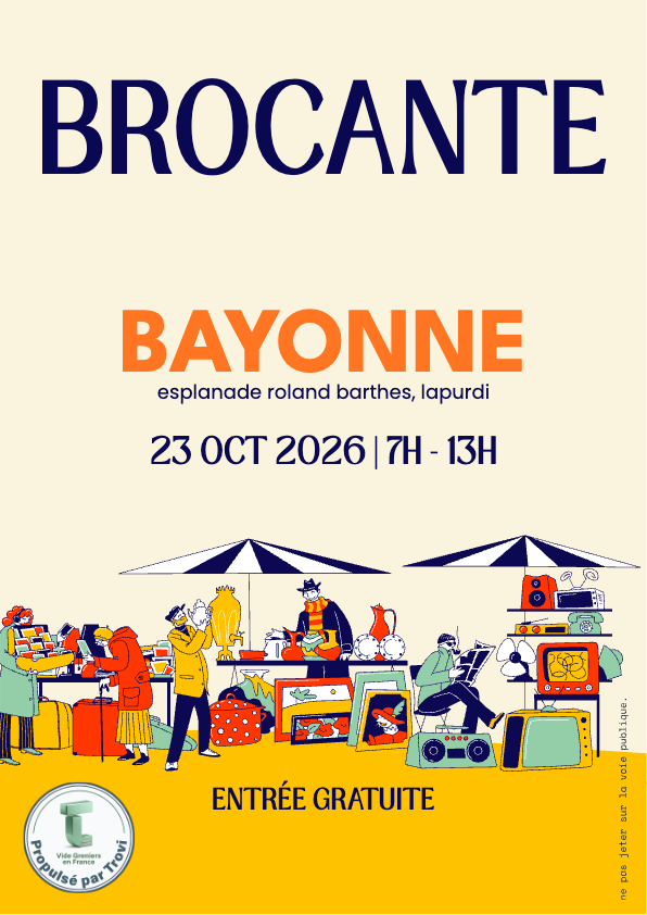 Brocante Puces à Bayonne