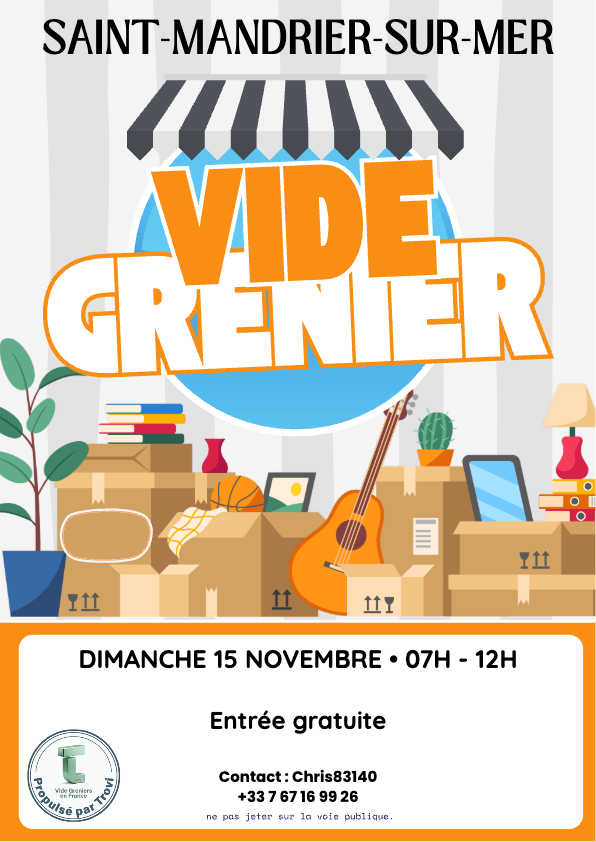 Vide grenier mensuel à Saint-Mandrier-sur-Mer