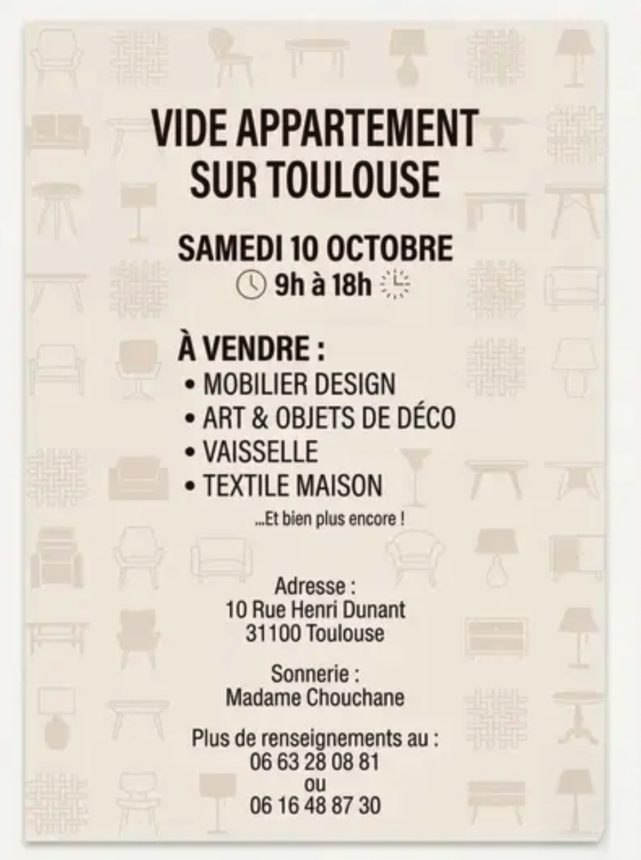 Vide appartement à Toulouse