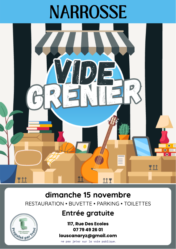 Vide Grenier APE Lous Canaryz à Narrosse