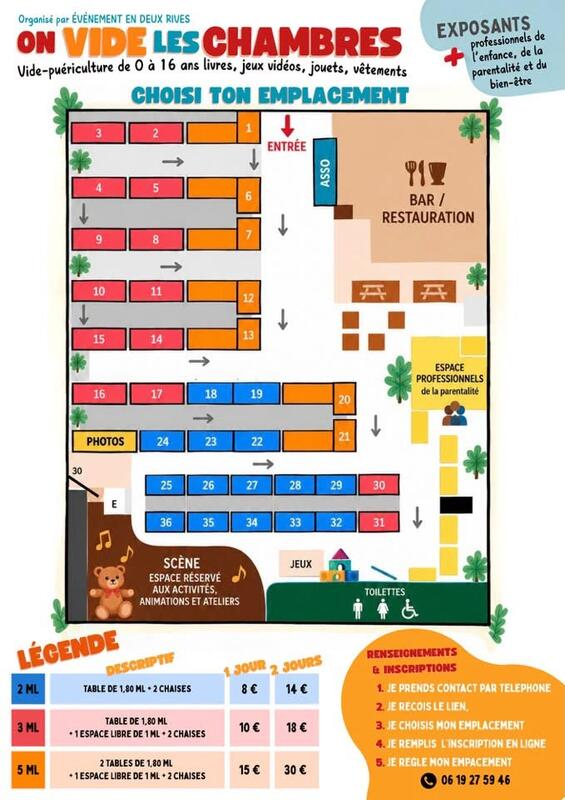 ON VIDE LES CHAMBRES + SALON DE LA PARENTALITÉ à Saint-Loup