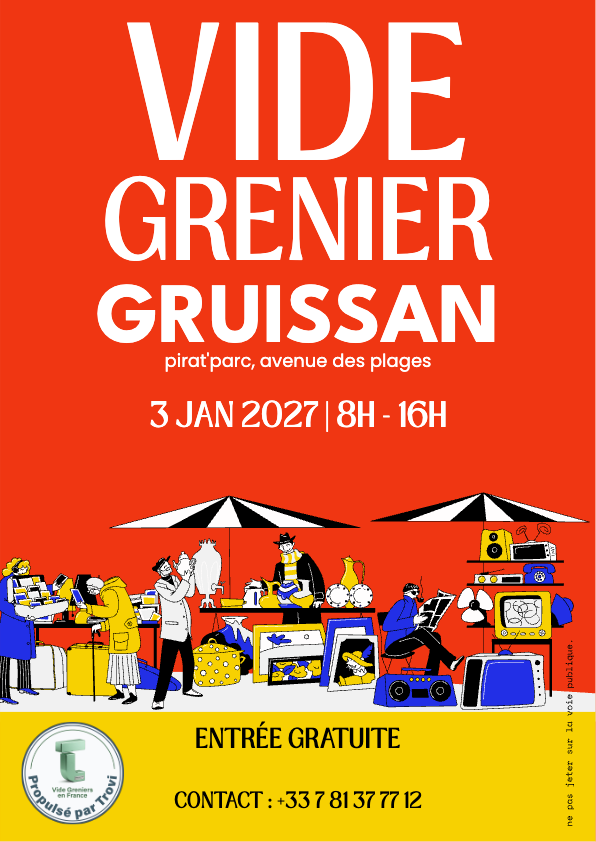 Vide grenier pirat parc à Gruissan