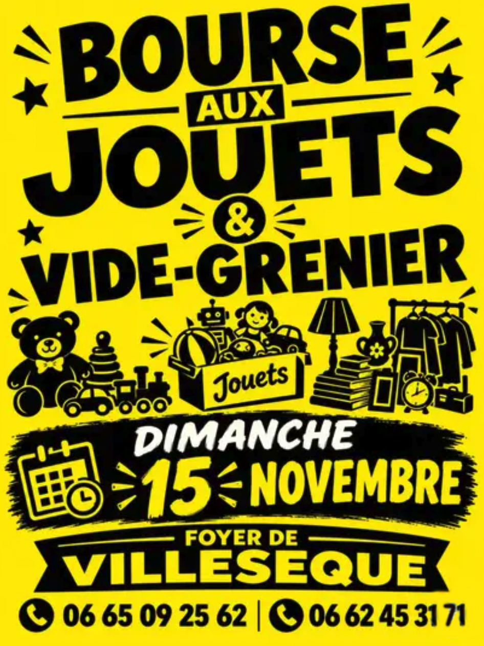 Bourse aux jouets et vide grenier à Saint-Jean-de-Crieulon