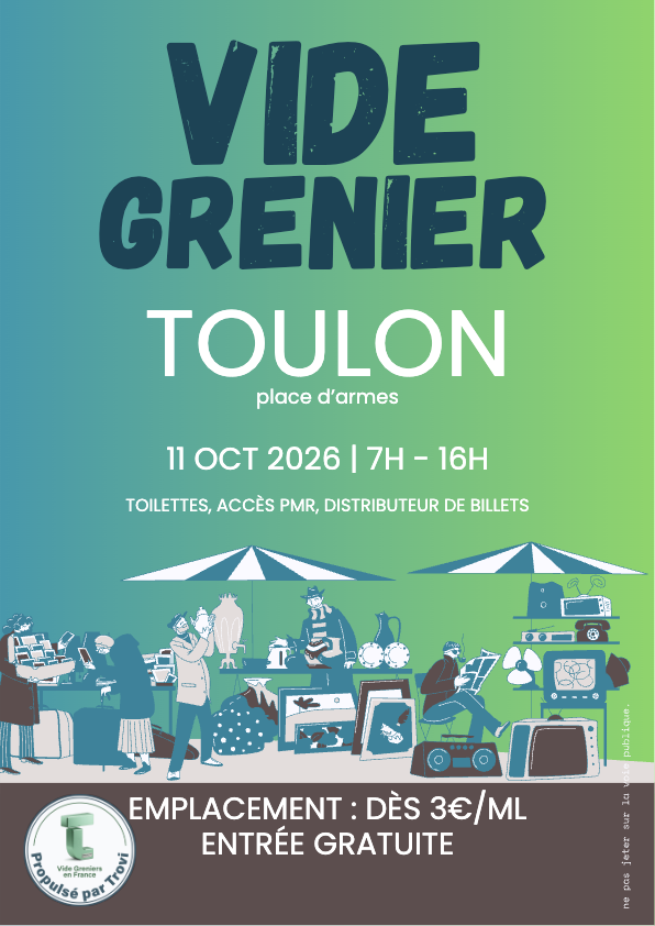 Vide-grenier octobre 2026 à Toulon
