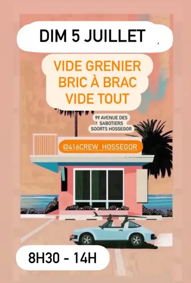 Vide grenier vide tout au 416 Crew Hossegor à Soorts-Hossegor