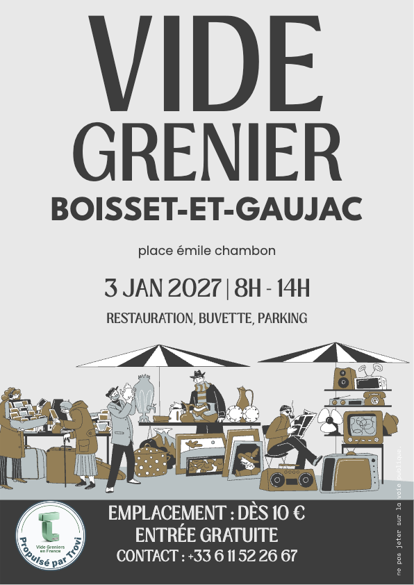 Vide grenier à Boisset-et-Gaujac