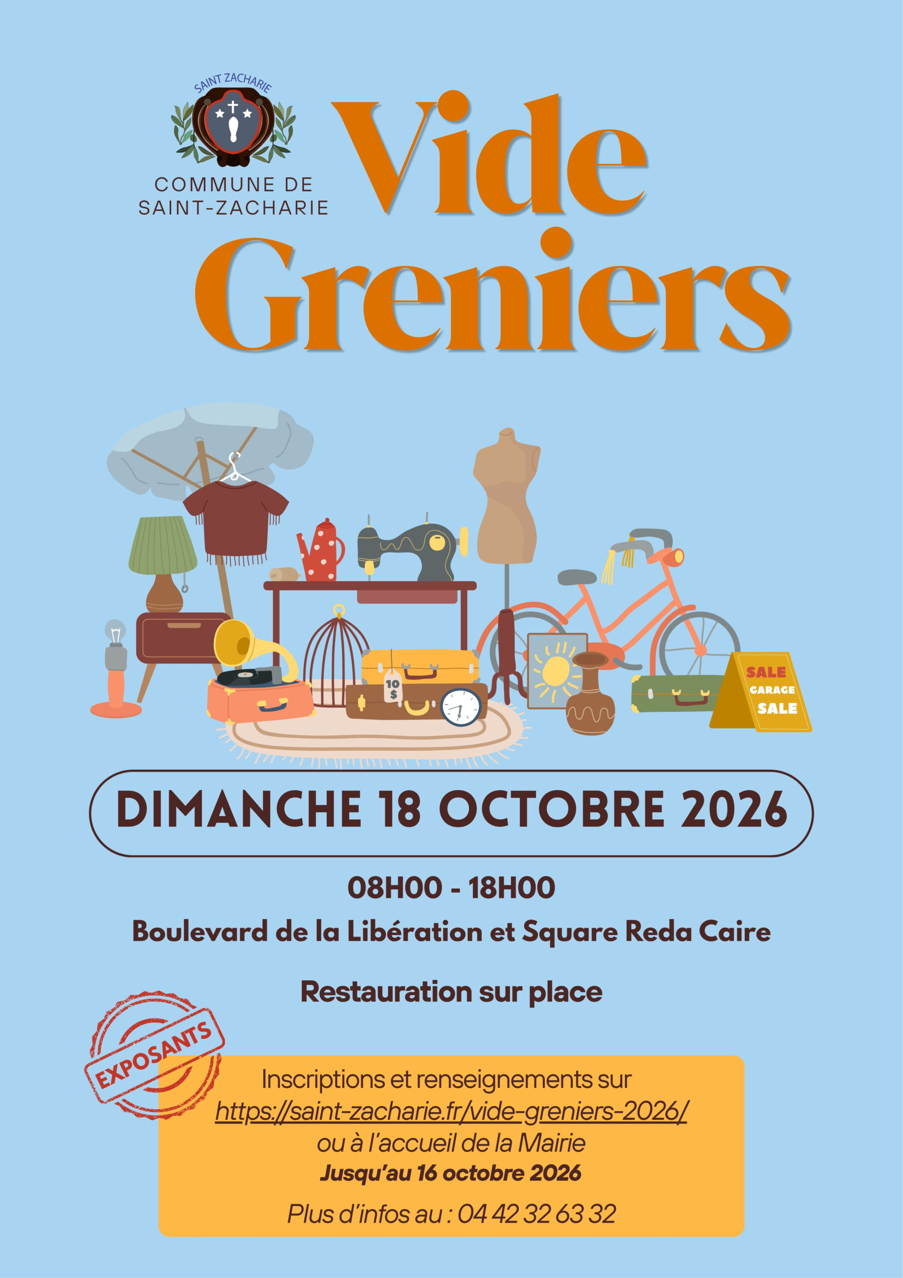Vide grenier à Saint-Zacharie