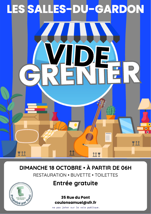 Vide grenier chez sam à Les Salles-du-Gardon