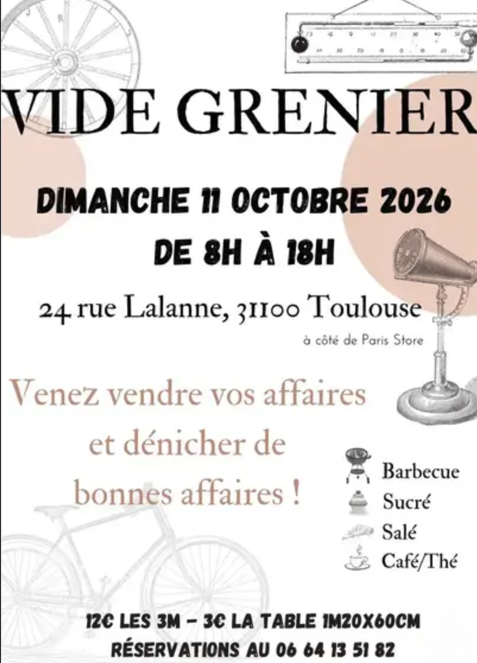 Vide grenier à Toulouse