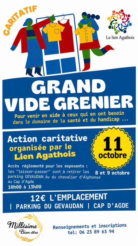 Vide grenier à Agde
