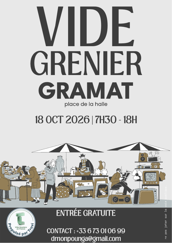 Brocante, vide grenier d'automne à Gramat