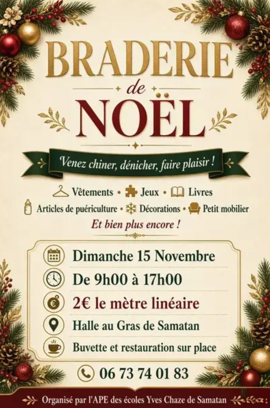 Braderie de Noël à Samatan
