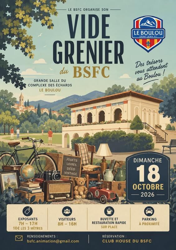 Vide-grenier du BSFC à Le Boulou