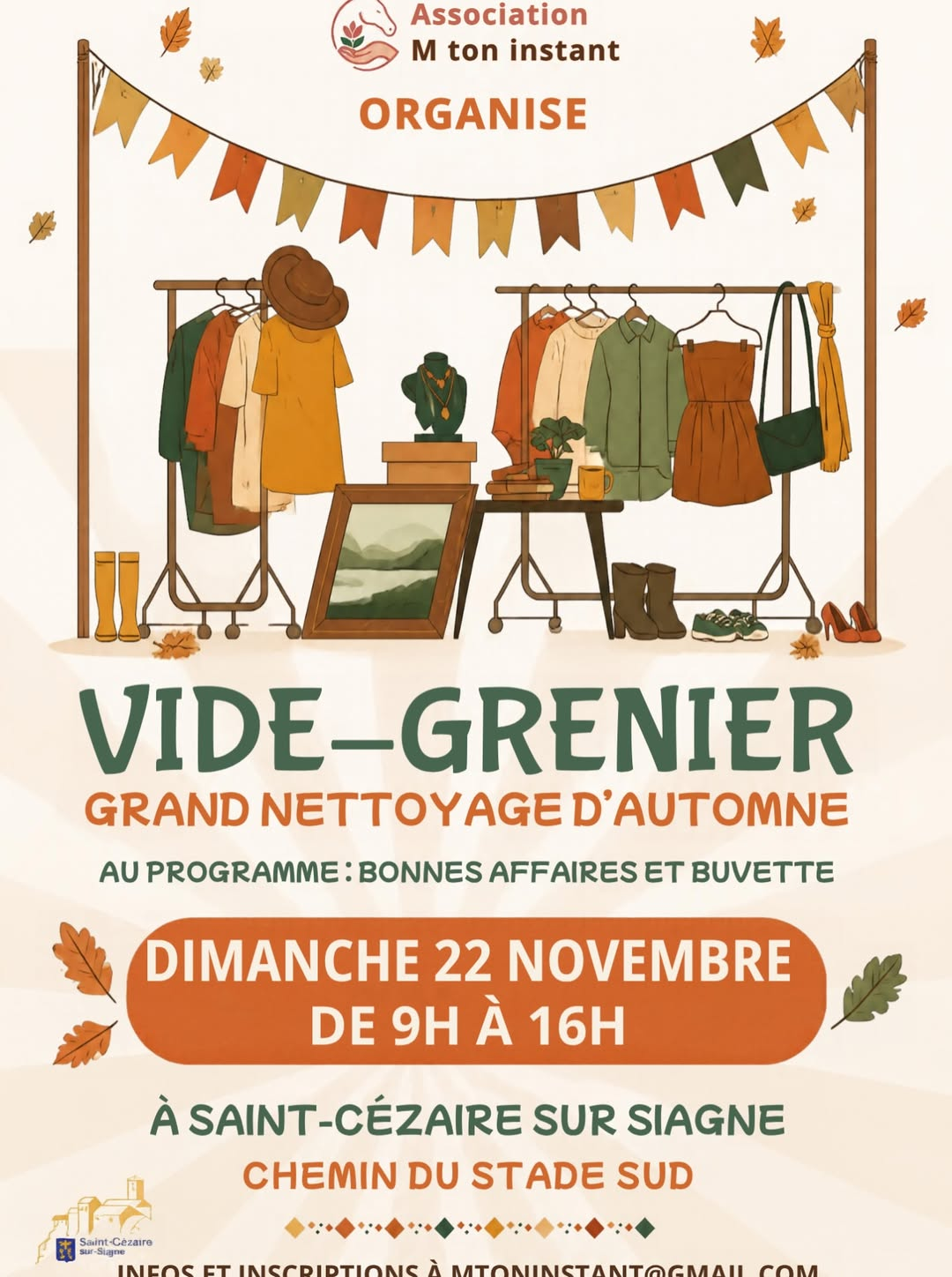 Vide grenier d'automne à Saint-Cézaire-sur-Siagne