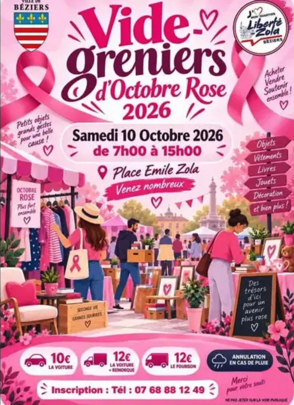 VIDE GRENIER OCTOBRE ROSE